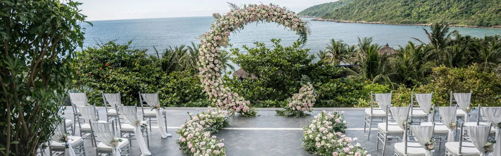 InterContinental Danang Sun Peninsula Resort, terraces above the bay