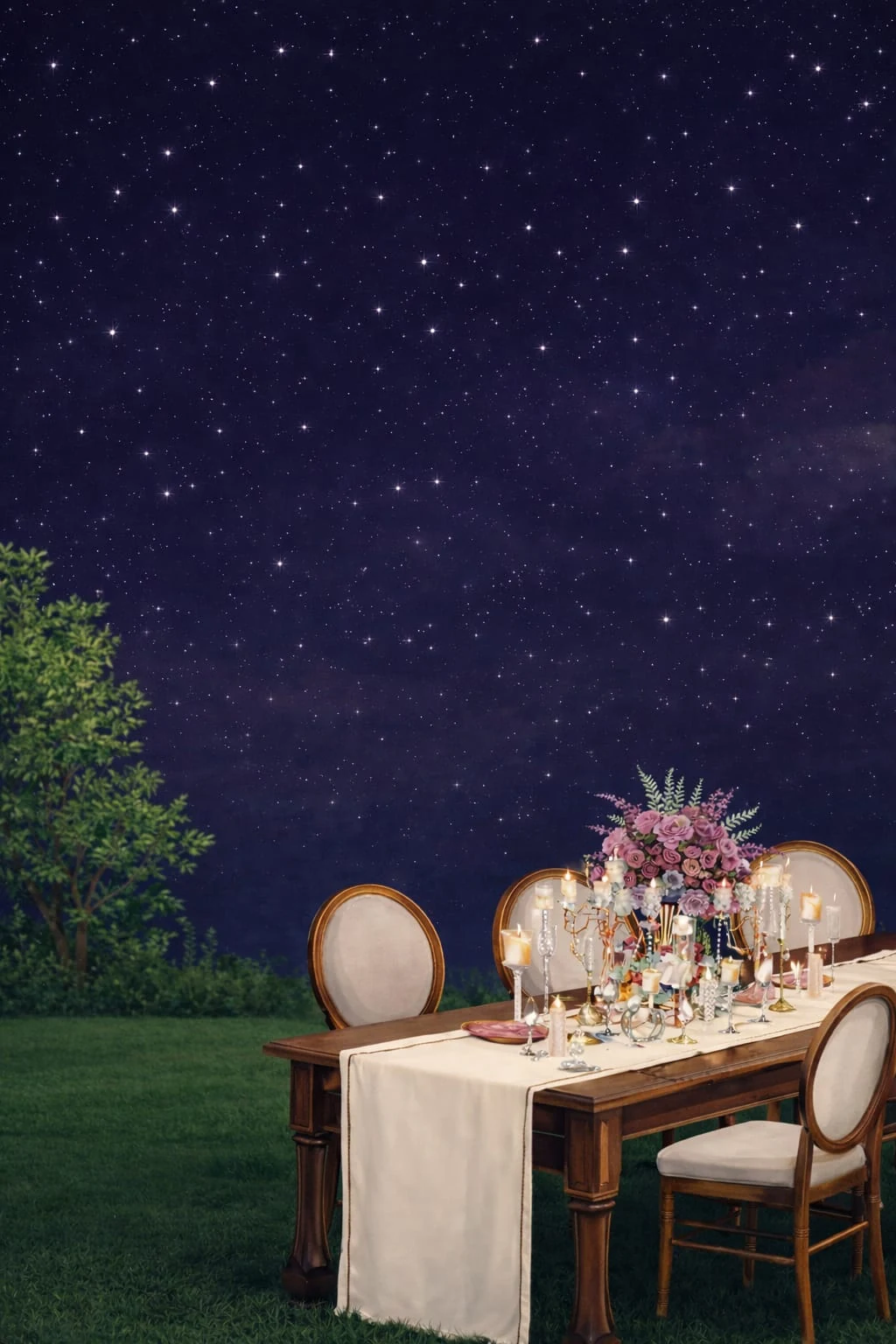 Deepmala — Night-Theme Sangeet Wedding Invitation, the paintings 4