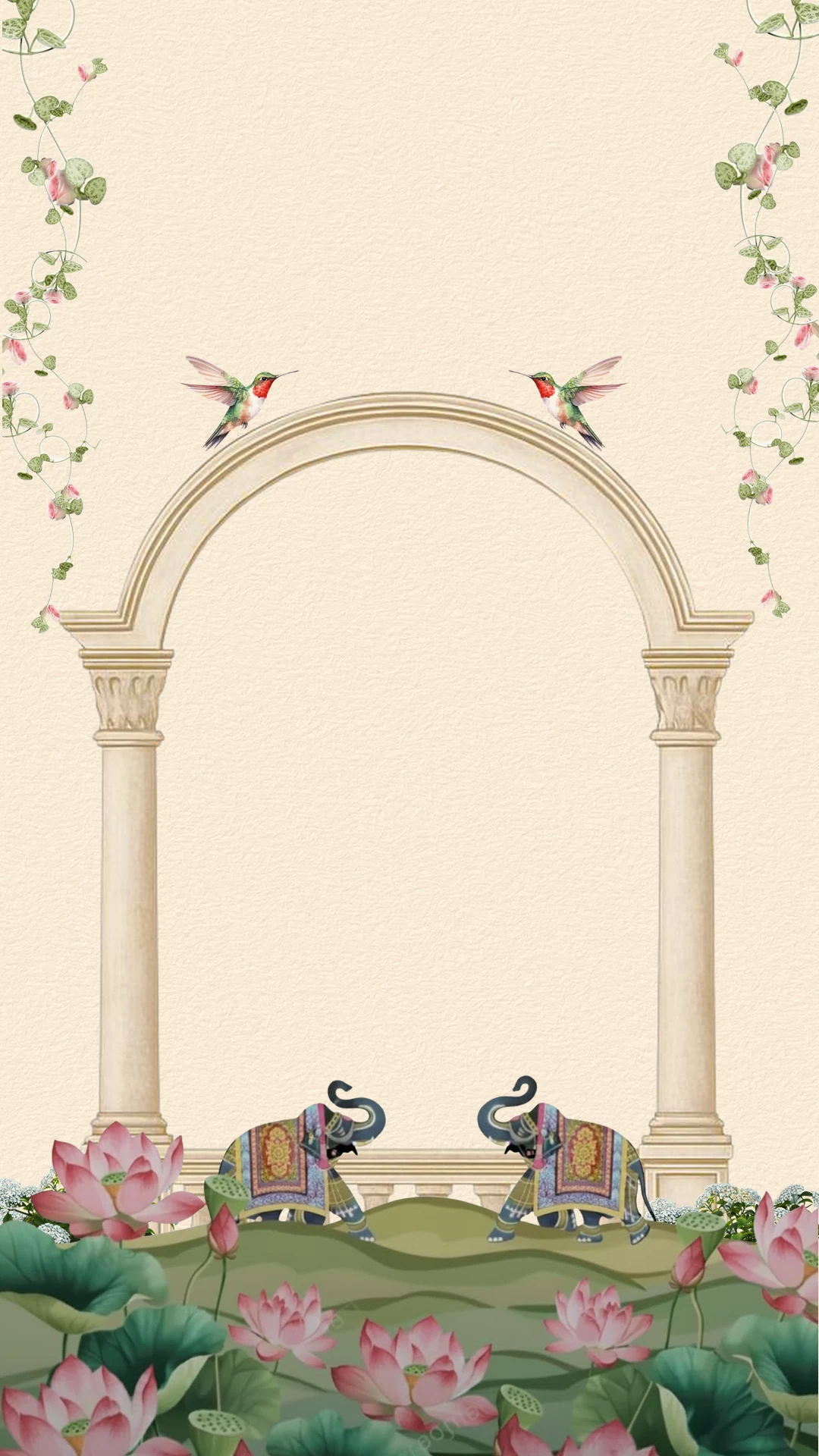 Gaj Tithi — Elephant-Gate Rolling-Digits Save the Date