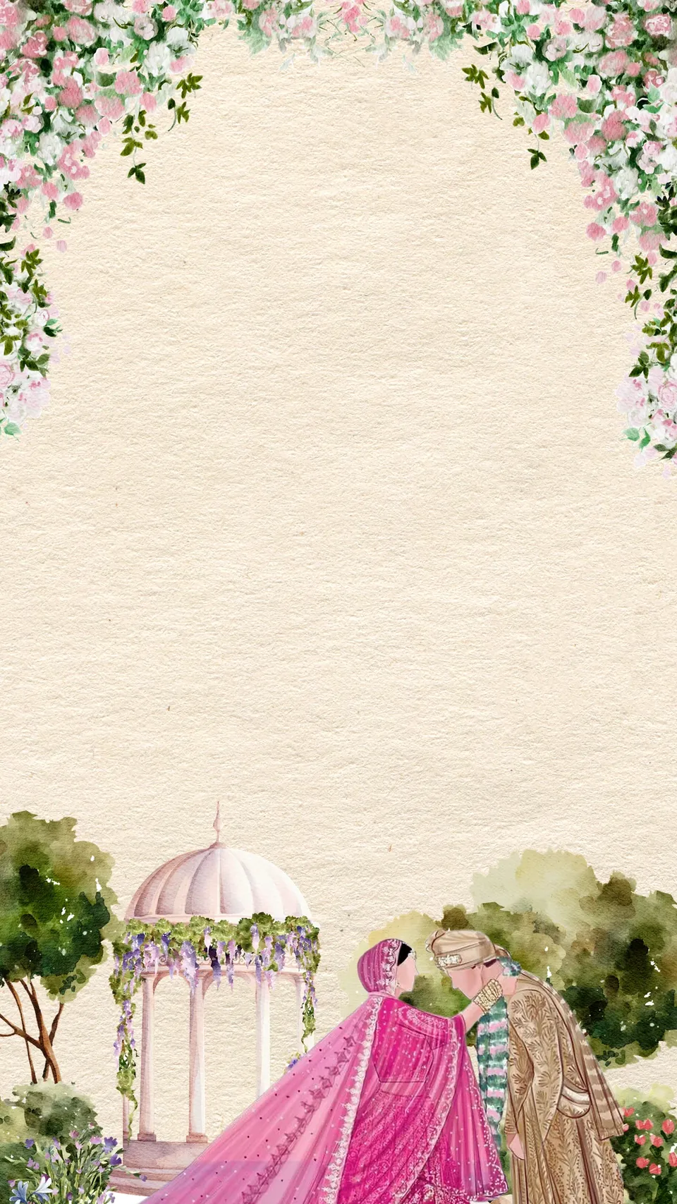 Jhoola — Garden-Swing Botanical Wedding Invitation, the paintings 4